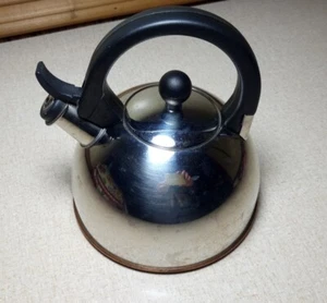 2004 COPCO WILTON Industries Stainless Steel Stovetop Whistling Tea Pot  - Picture 1 of 8