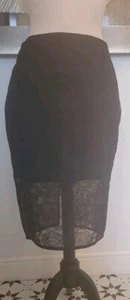 Womens Allsaints Pencil Skirt With Lace Overlay Size 10 - Picture 1 of 5