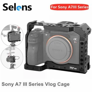 Selens Video Camera Cage Protective Case Stabilizers For SONY A7M3 A7R3 A7III - Picture 1 of 9