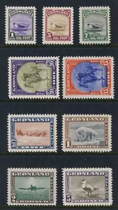 GROENLANDIA 1945, SC 10-18 VF/XF MNH a scelta mai incernierata! scv$500,00 *Francobolli Bay* - Foto 1 di 2