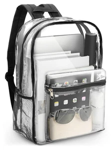 Mochila transparent, mochila transparent de PVC resistente, bolsa transparent - Bild 1 von 12