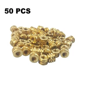 Juego de calor roscado de latón 50 piezas #6 32 6-32 6 rts para tornillos de impresión 3D de metal - Imagen 1 de 12