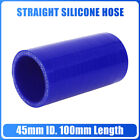 45mm ID Car Blue Straight Silicone Hose Coupler Intercooler  Pipe Tube