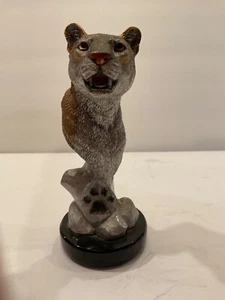 K.Cantrell 1995 Cougar Skulptur Lim Ed 486/3500 RARE USA Bronze Figur - Bild 1 von 6