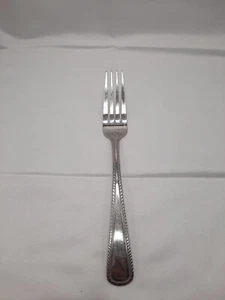 WALLACE ASHCROFT 18/10 TENEDOR DE CENA DE ACERO INOXIDABLE BRILLANTE BORDE DE PLUMA PUNTA HACIA ABAJO - Imagen 1 de 3