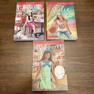 American Girl Book Lot 3 Beforever Melody and Julie Big Break Grace Girl of Year - Foto 1 di 5