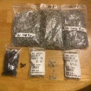 3750 Lange Ösenverschlüsse für Kleid Rock Kragen BH Nähen Schnalle DIY Basteln - Bild 1 von 10