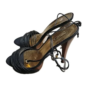 ArdenB. Damenschuhe Plateau offene Zehenpartie schwarz Knöchelriemen Absatz 7,5 - Bild 1 von 5