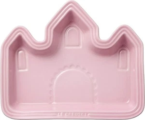 Le Creuset Children's Baby Lunch Plate (Castle) Milky Pink Stoneware  Japan  New - Picture 1 of 5