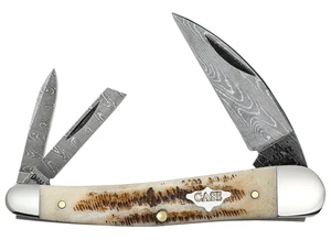 Case xx Knife Seahorse Whittler 77464 Damascus Vintage Bone 1/1400 Pocket Knives - Picture 1 of 4