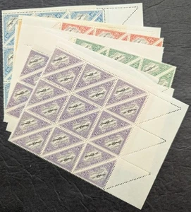EDW1949SELL : ESTONIA 1925 Scott #C14-18. 42 Cplt sets all in multiples Cat $504 - Picture 1 of 5