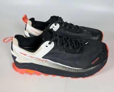 Altra Olympus 4 Womens Trail Running Shoes Black/White Vibram Sneakers Size 9.5 - Image 1 of 4
