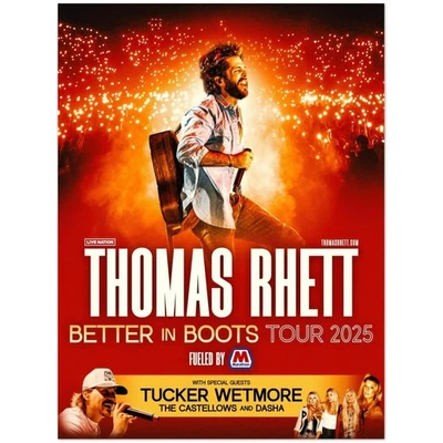Thomas Rhett Better in Boots Tour 2025 Poster