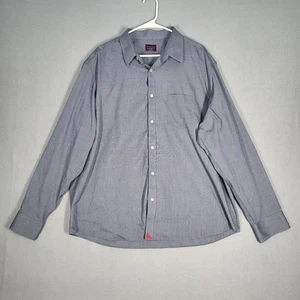 UNTUCKit Shirt Men’s 2XL Gray Button Down Plaid Cotton Long Sleeve Casual Work - Picture 1 of 8