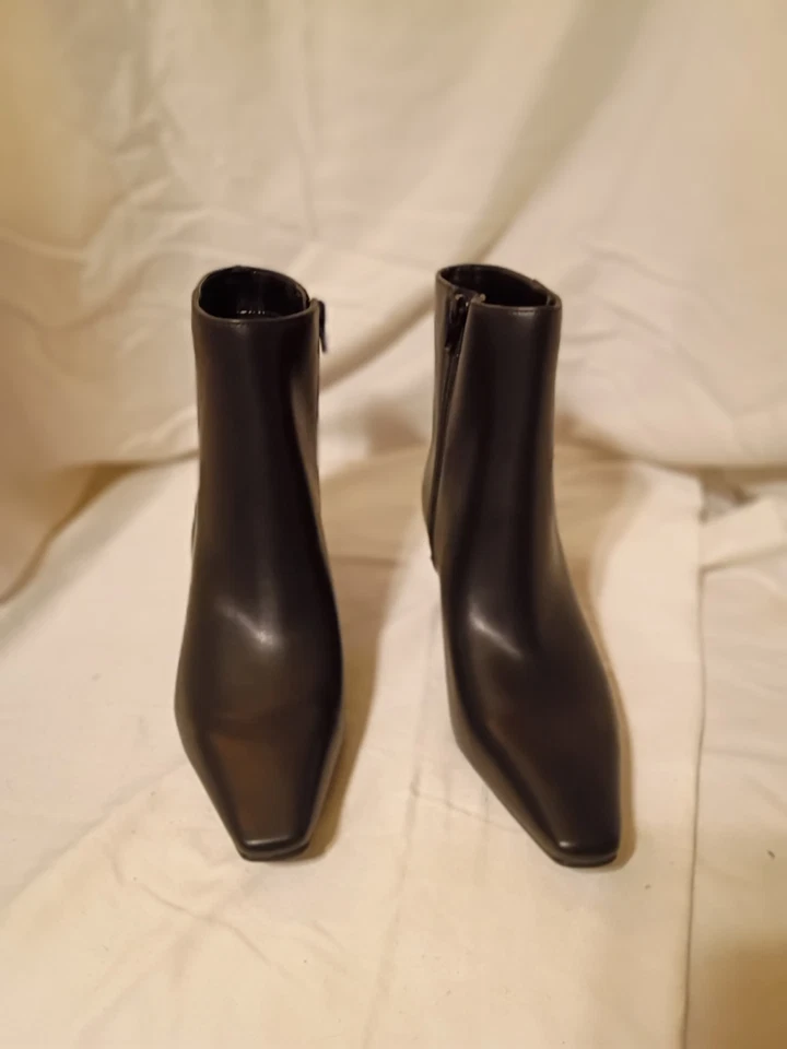 女式 INC 黑色皮革靴 6.5 码 — 第 1/4 张图片