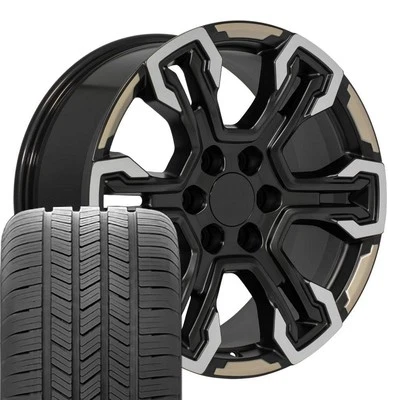 14089 Two-Toned 20x9 Wheels & 275/55R20 Goodyear Tires Set 6X5.5 +26ET - Image 1 of 4