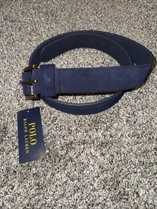 Polo Ralph Lauren Herren Signature Wildleder Rollschnalle Gürtel Größe 34 - Bild 1 von 7
