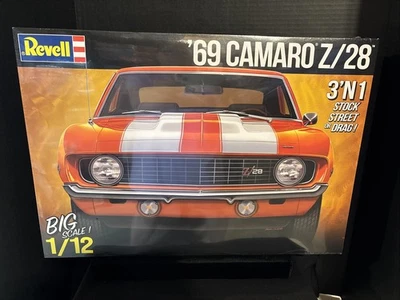 REVELL 12812 ‘69 CAMARO Z/28-3’N1 STOCK, STREET OR DRAG-NIB-BIG SCALE 1/12 - Image 1 of 4