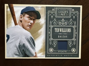 #45/50 Ted Williams 2012 Panini Golden Age 5x7 Authentic Material No. 2 rare SSP - Picture 1 of 4