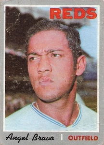1970 Topps - Angel Bravo #283 (RC) VG crease - Picture 1 of 2