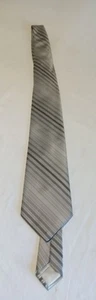 Pennies Crown Craft Plus schwarz und silber Polyester Herrenkrawatte - Bild 1 von 4