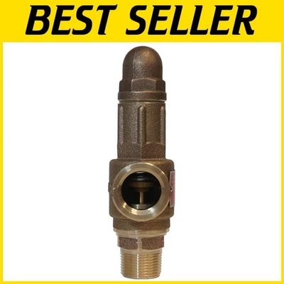 Field Adjustable Brass Relief Valve 75 PSI 1" - Heavy Duty - Image 1 of 4