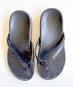 Vionic Tide Sandals Flip Flops Women's Size 9.5 Black - Picture 1 of 6