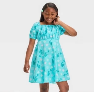 Girls Disney Princess The Little Mermaid Ariel Blue Dress Size XL 14 - Picture 1 of 4