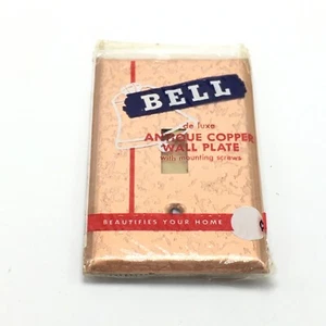 Bell Electric Antik Kupfer Wandplatte Lichtschalter Abdeckung - Bild 1 von 3
