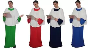 Adults Choir Boy Altar Boy Church Singer Religious Church Fancy Dress Costume - Picture 1 of 19