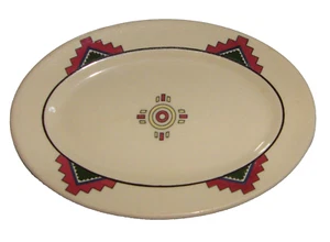 Vtg Iroquois Iro-Tan Syracuse Restaurant Ware Serving Plate Platter IRO33 Adobe - Picture 1 of 4