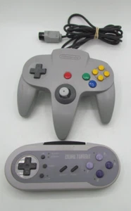 Mando Original Nintendo 64 - Gris N64 Tight Stick & Acclaim Dual Turbo - Imagen 1 de 9
