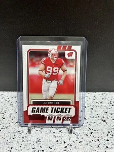 2021 Panini Contenders Draft Picks - Game Ticket Red #79 J.J. Watt - Picture 1 of 2