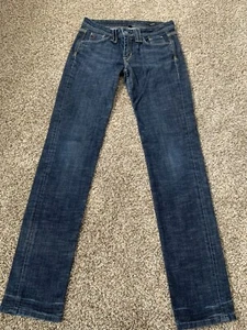 3GR Polanski Denim Straight Jeans Size 28/33 Dark Wash, Hand Tailored Peg Leg. - Picture 1 of 9