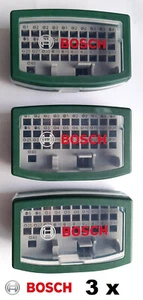 3x Bosch Box LEER für Bits Adapter 1/4" Zoll 6,35mm Schachtel Aufbewahrung Kiste - Picture 1 of 3