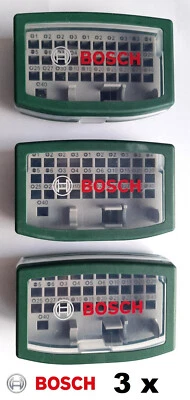 3x Bosch Box LEER für Bits Adapter 1/4" Zoll 6,35mm Schachtel Aufbewahrung Kiste - Image 1 of 3