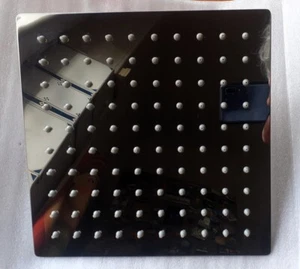 soffione doccia in acciaio 20x20 slim lucidato a specchio - Foto 1 di 3