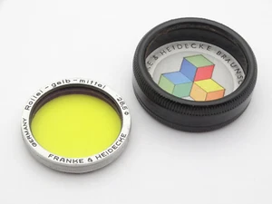 Rollei Bayonet 1 Medium Yellow (Gelb-Mittel) Filter (#3) - inc Orginal Case - Picture 1 of 2