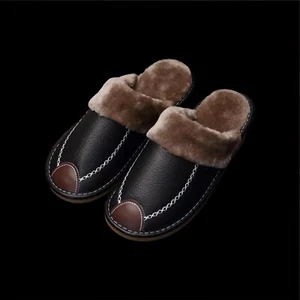 Men’s Soft Plush Cozy House Slippers, Anti-skid Slip On - Picture 1 of 8