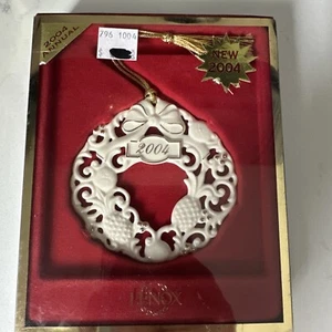 Lenox Ornament 2004 Williamsburg Wreath Christmas New In Original Packaging - Picture 1 of 9