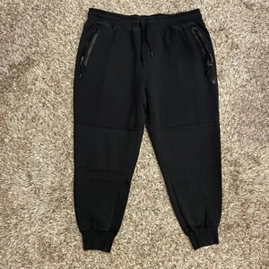 Spyder Sweatpants Men's XXL Active ProW B Jogger Black Drawstring Zip Pockets - Picture 1 of 14