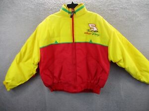 VTG Terry Labonte Jacket Mens Large Yellow Red Competitors View Nascar Puffer