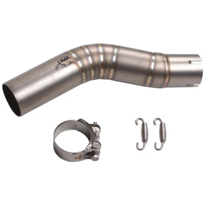 Exhaust Link Mid Pipe Clamp-On Motorcycle For Suzuki GSXR1000 2005-2006 51mm - Image 1 of 4