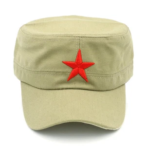 Hombres Mujeres Gorra Ejército Cadete Militar Patrulla Sombrero Golf Conducción Estrella Roja Ajustable - Imagen 1 de 21