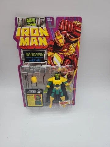 Vintage 1994 Toy Biz Marvel Iron Man Mandarin Action Figure  Sealed New Cover