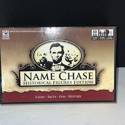Name Chase Game Historical Figures Edition New Open Box - Image 1 of 4