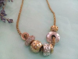 Vintage Swarovski Necklace Original Austria Chain Stacke Beads Stamp Chokers - Picture 1 of 7