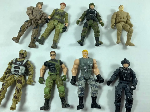 Chap Mei S1 Sentinel 1 Army Military  Soldier 4" Action Figures Lot of 8 Cover