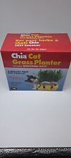 NEW SEALED Chia Pet Cat Grass Treat Decorative Planter Featuring Snoozing Kitty