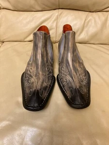 Men's Tan and Gray Robert Wayne Ankle Boots 11 - Picture 1 of 7
